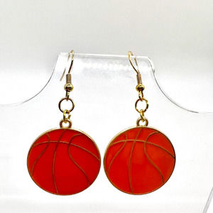 Basketball Earrings - Basketball Mom Accessories - High School Earrings